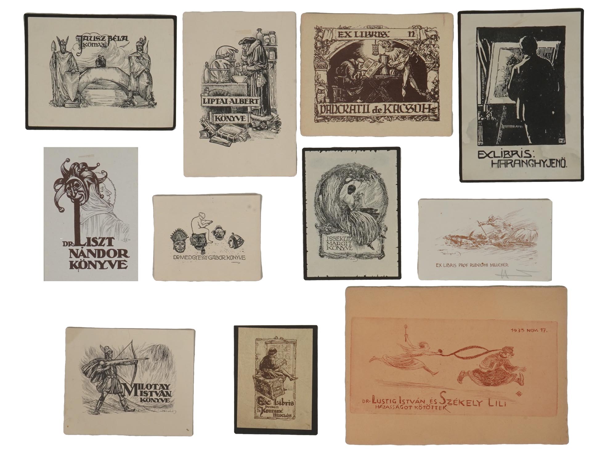 1920S BOOK PLATES BY HARANGHY JENO WITH CATALOGS PIC-2